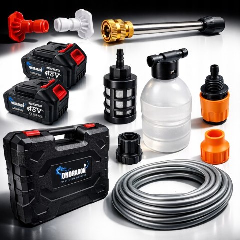 48V MYJKA CIŚNIENIOWA AKUMULATOROWA WALIZKA + 2 AKU MYJKA BEZPRZEWODOWA 5Ah