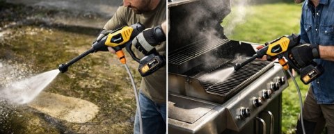 66V MYJKA CIŚNIENIOWA AKUMULATOROWA WALIZKA + 2 AKU MYJKA BEZPRZEWODOWA 5Ah