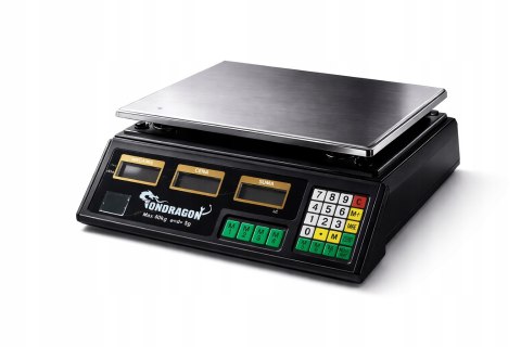 ELEKTRONICZNA WAGA SKLEPOWA LCD KALKULACYJNA 40 kg