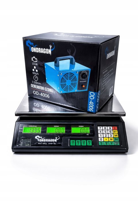 ELEKTRONICZNA WAGA SKLEPOWA LCD KALKULACYJNA 40 kg