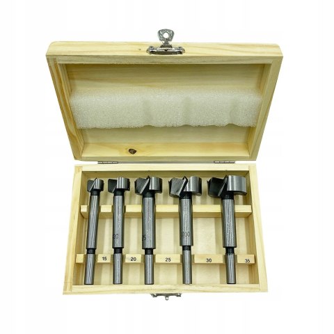 Frezy w zestawie Falon-Tech do drewna HCS 15-35 mm 5 szt.
