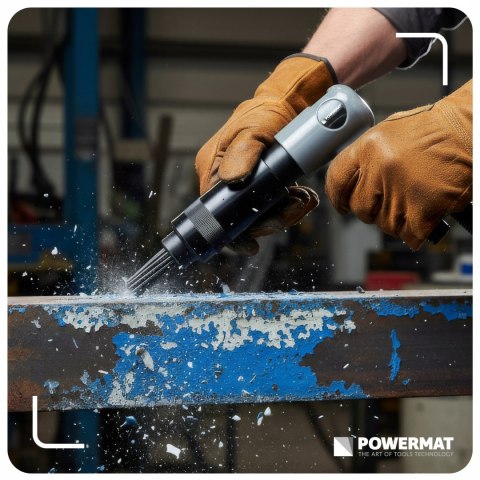 IGŁOWY MŁOTEK PNEUMATYCZNY 4500/MIN 19 IGIEŁ CZYSZCZENIE SPAWÓW RDZY FARBY