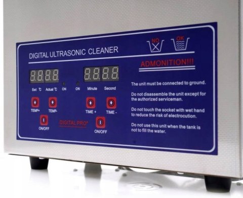 MYJKA ULTRADŹWIĘKOWA MYCIA CZĘŚCI 3,2l STERYLIZATOR KOSMETYCZNY KOSZ KD448