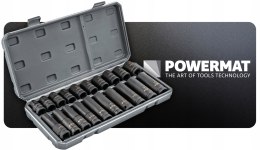 NASADKI UDAROWE HEX 1/2 CR-V 20SZT 38MM 78MM DO KLUCZA UDAR WALIZKA ZESTAW