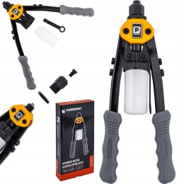 NITOWNICA RĘCZNA DŹWIGNIOWA NOŻYCOWA DO NITÓW ZRYWALNYCH 3,2-6,4MM POJEMNIK