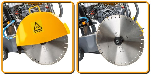 Piła jezdna spalinowe dla budowlańców, do betonu Powermat 18,5 mm