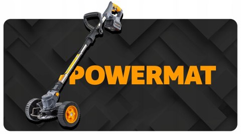 Podkaszarka akumulatorowa Powermat 1000 W 2x 4 Ah 15 cm 135 cm