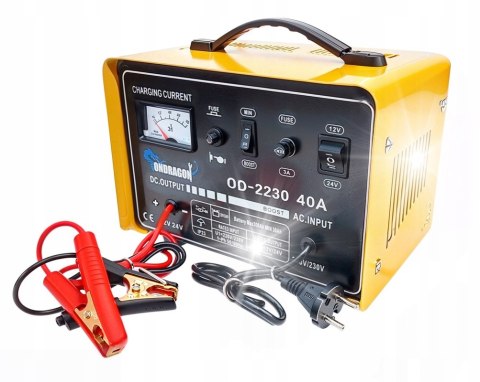 Prostownik Ondragon 40A 12/24V z funkcją rozruchu