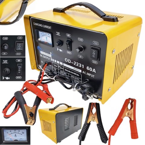 Prostownik Ondragon 40A 12/24V z funkcją rozruchu