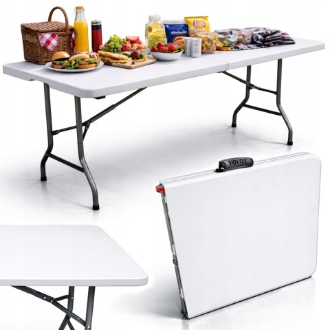STÓŁ SKŁADANY CATERINGOWY TURYSTYCZNY OGRODOWY NA TARAS WALIZKA 180 cm