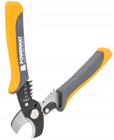 SZCZYPCE DO CIĘCIA I ŚCIĄGANIA IZOLACJI Z PRZEWODÓW 170 MM 8-14 AWG 8,4MM²
