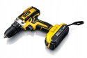WIERTARKO WKRĘTARKA AKUMULATOROWA 36V ŻÓŁTA + 2 AKUMULATORY 5.0Ah W WALIZA