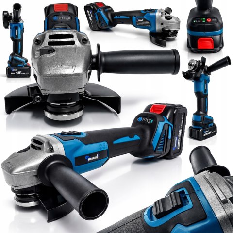 ZESTAW 3w1 WKRĘTARKA SZLIFIERKA KĄTOWA KLUCZ UDAROWY AKUMULATOROWA 36V 2AKU