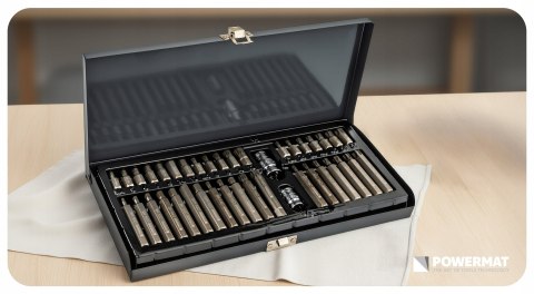 ZESTAW BITÓW UDAROWYCH CRV 40SZT HEX TORX SPLINE ADAPTER 1/2" 3/8" WALIZKA