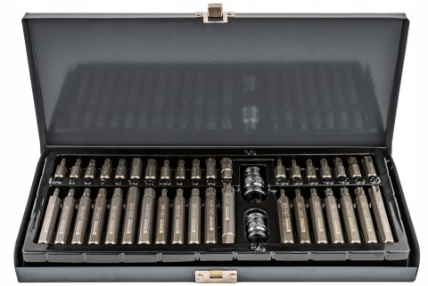 ZESTAW BITÓW UDAROWYCH CRV 40SZT HEX TORX SPLINE ADAPTER 1/2" 3/8" WALIZKA