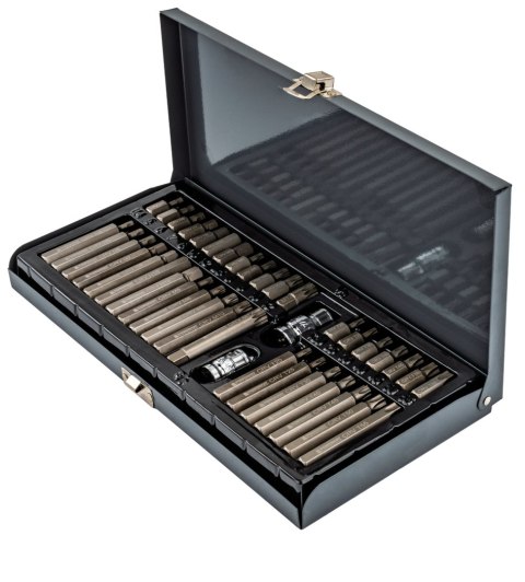 ZESTAW BITÓW UDAROWYCH CRV 40SZT HEX TORX SPLINE ADAPTER 1/2" 3/8" WALIZKA