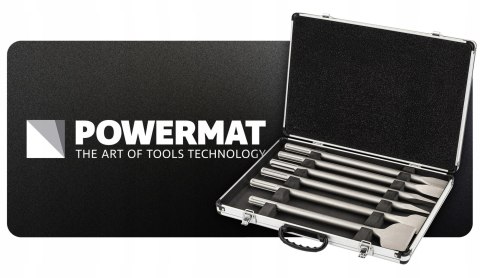 ZESTAW DŁUT SDS MAX 6 SZT. PŁASKIE DŁUTO DO BETONU PŁYTEK DŁUTA WALIZKA