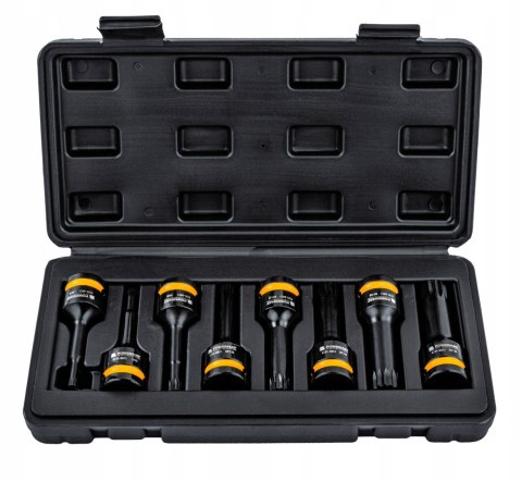 ZESTAW NASADEK UDAROWYCH SPLINE 1/2 CALA 78 MM CR-MO 8SZT DO KLUCZY WALIZKA