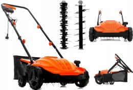 Aerator wertykulator elektryczny Kraft&Dale trawy regulacja z koszem 2400W