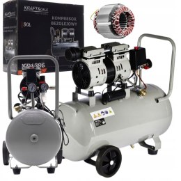 KOMPRESOR 50L CICHY BEZOLEJOWY SPREŻARKA POWIETRZA CIŚNIENIE 290/min KD1396