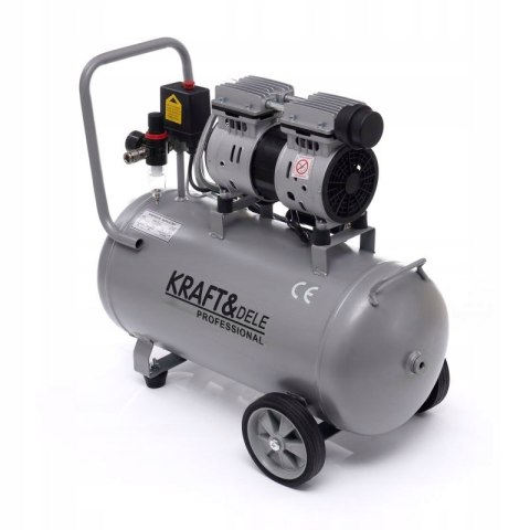 KOMPRESOR 50L CICHY BEZOLEJOWY SPREŻARKA POWIETRZA CIŚNIENIE 290/min KD1396