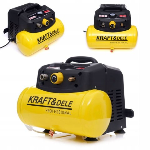 Kompresor bezolejowy Kraft&Dele KD1415 6 l 8 bar