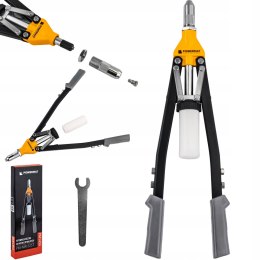 NITOWNICA RĘCZNA DŹWIGNIOWA DO NITÓW ZRYWALNYCH 3,2-6,4MM POJEMNIK 525MM