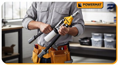 NITOWNICA RĘCZNA DŹWIGNIOWA DO NITÓW ZRYWALNYCH 3,2-6,4MM POJEMNIK 525MM