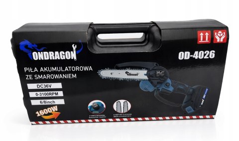 PIŁA ŁAŃCUCHOWA AKUMULATOROWA PILARKA AKU 6" 36V AKUMULATOR ŁAŃCUCH MOCNA