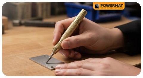 PUNKTAK AUTOMATYCZNY MOSIĘŻNY DO ZNAKOWANIA METALU DREWNA PCV PRECYZYJNY