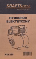 Pompa zestaw hydroforowy Kraft&Dele 1200 W 3600 l/h