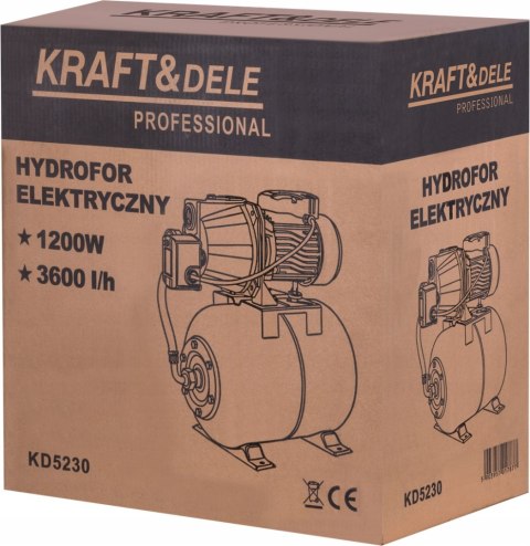 Pompa zestaw hydroforowy Kraft&Dele 1200 W 3600 l/h