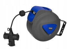 Przedłużacz bębnowy Kraft&Dele 20 m 3 szt. gniazd czarny