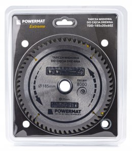 Tarcza widiowa do drewna Powermat Extreme PM0884 185 x 20 mm