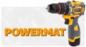 Wkrętarka Powermat zasilanie akumulatorowe 230 V PM1412
