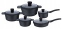 Zestaw garnków Edenberg MRAMUROVE aluminiowe 10 el.