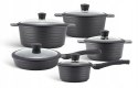 Zestaw garnków Edenberg MRAMUROVE aluminiowe 10 el.
