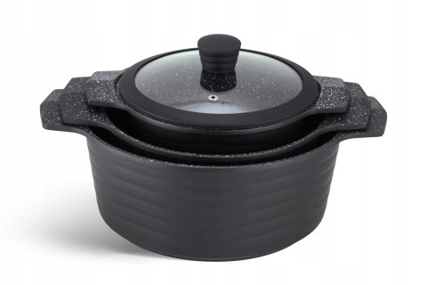 Zestaw garnków Edenberg MRAMUROVE aluminiowe 10 el.