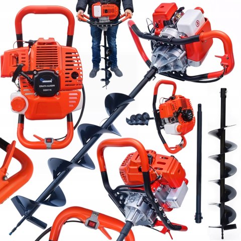 1 WIERTŁO ŚWIDER SPALINOWY WIERTNICA GLEBOWA 5,2km WIERTŁO FI 15cm + P 60CM