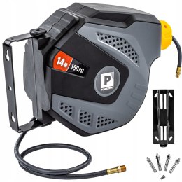 AUTOMATYCZNY ZWIJACZ BĘBEN WĄŻ 14M PNEUMATYCZNY CIŚNIENIOWY 10 BAR UCHWYT