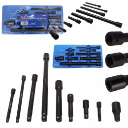 Falon Tech zestaw 9 przedłużek do kluczy udarowych