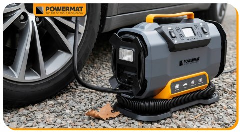 KOMPRESOR SAMOCHODOWY 12 V 230 V POMPKA 10 BAR DO OPON AUTA ROWERU MATERACY