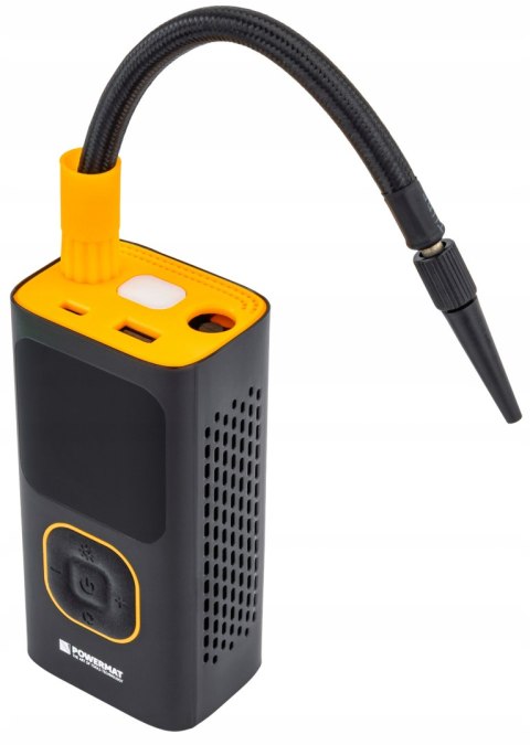 KOMPRESOR SAMOCHODOWY AKUMULATOROWY POMPKA 10 BAR DO OPON AUTA ROWERU PIŁEK