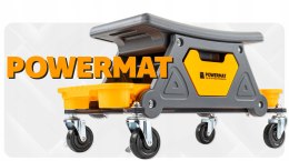 KRZESŁO WARSZTATOWE STOŁEK TABORET NA KÓŁKACH 3 SCHOWKI 200 KG SIEDZISKO