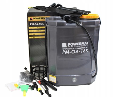 Opryskiwacz akumulatorowy Powermat 16 l 4,5 bar 80 cm