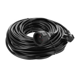 Przedłużacz ogrodowy 20 m czarny 1 gniazdko z uziemieniem 3 x 2,5 mm