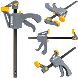 ŚCISK STOLARSKI ZACISK DŹWIGNIOWY 200x60 MM SZYBKOZACISKOWY AUTOMATYCZNY