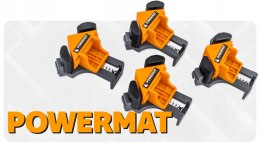 ŚCISKI STOLARSKIE NAROŻNIKOWE 90° KĄTOWE MONTAŻOWE UCHWYTY ZESTAW 4 SZTUKI