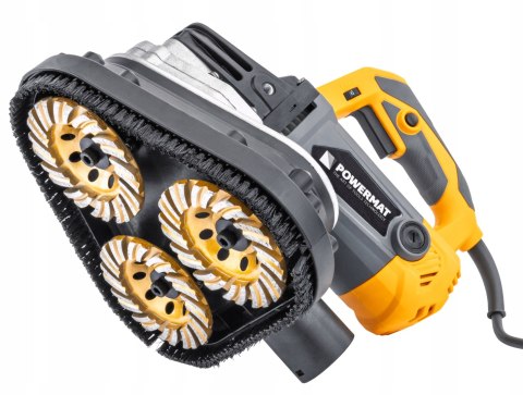 SZLIFIERKA POLERKA DO BETONU 2450W Z ODPYLANIEM REGULACJA OBROTÓW + TARCZE