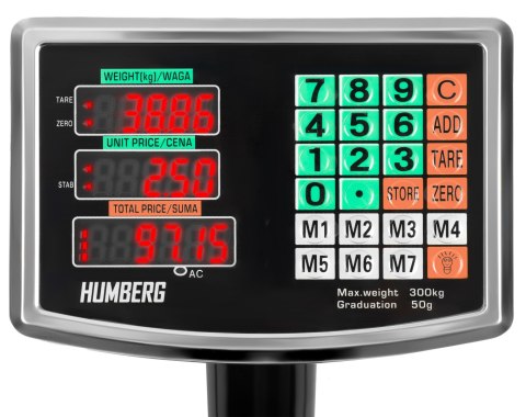 Waga Platformowa HUMBERG 150 kg x 50 g